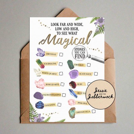 Precious Stone Scavenger Hunt Printable Precious Stone Scavenger Hunt Printable
