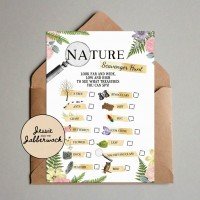 Floral Nature Trail Scavenger Hunt Printable
