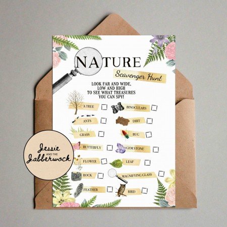 Floral Nature Trail Scavenger Hunt Printable Floral Nature Trail Scavenger Hunt Printable