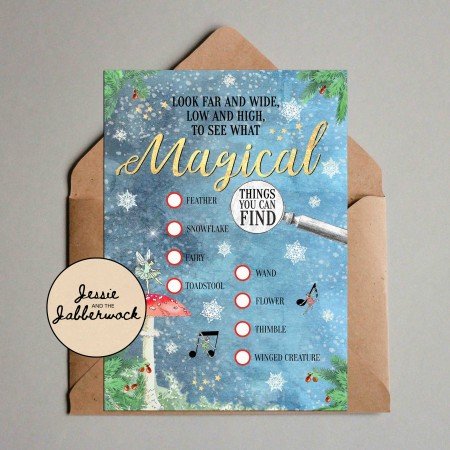 Winter Fairy Scavenger Hunt Printable Winter Fairy Scavenger Hunt Printable