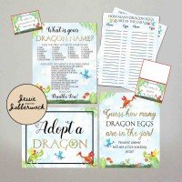 Dragon Party Games Printables