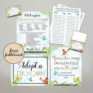 Dragon Party Games Printables