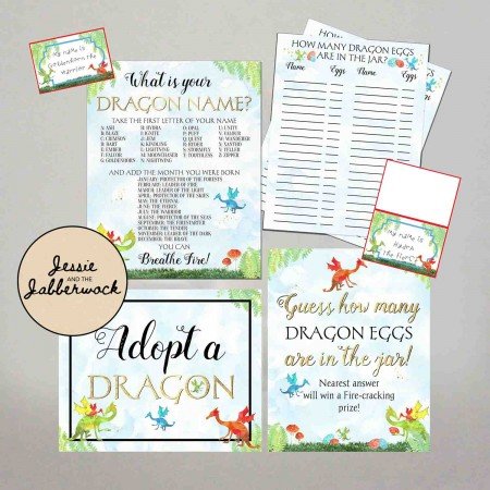 Dragon Party Games Printables Dragon Party Games Printables