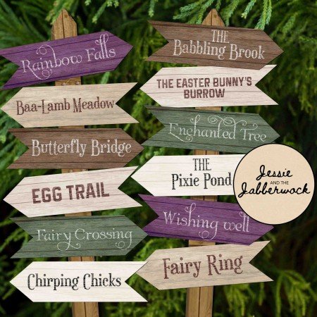 Easter Directional Sign Set Easter Directional Sign Set