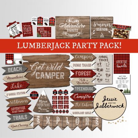 Lumberjack Plaid Super Set Printables Lumberjack Plaid Super Set Printables