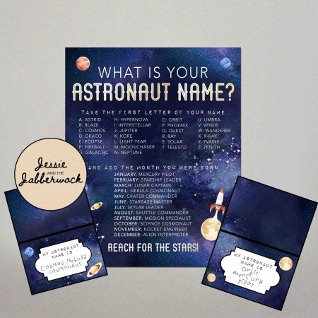 Printable Space Party Games Printable Space Party Games