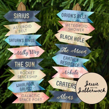 Space Directional Sign Set Space Directional Sign Set