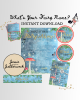 Winter What's your Fairy Name Party Printable set Winter What's your Fairy Name Party Printable set
