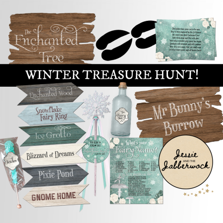Snow Fairy Treasure Hunt Party Set Snow Fairy Treasure Hunt Party Set