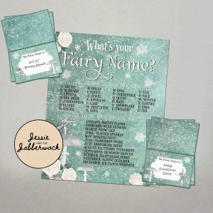 What's your Snow Fairy Name? Game Printable