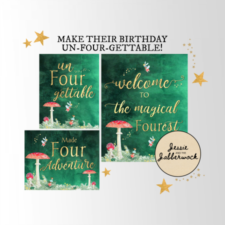 Fairy 4th Birthday 8x10 Printables Fairy 4th Birthday 8x10 Printables