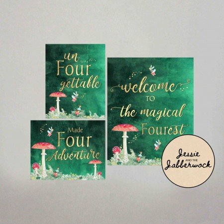 Fairy 4th Birthday 8x10 Printables Fairy 4th Birthday 8x10 Printables