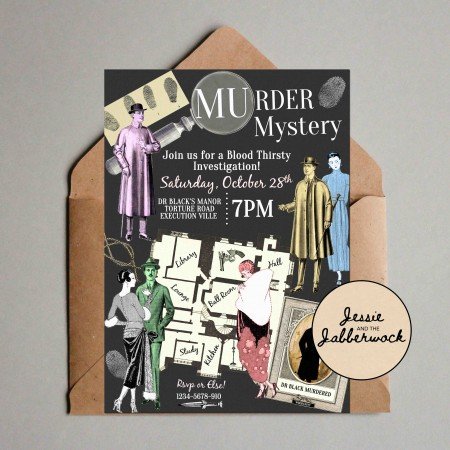 Cluedo Murder Mystery Invite Cluedo Murder Mystery Invite
