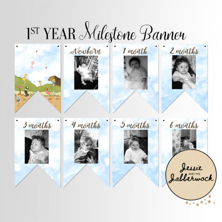 Bear Hunt First Year Photo Banner Printable Bear Hunt First Year Photo Banner Printable