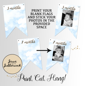 Bear Hunt First Year Photo Banner Printable