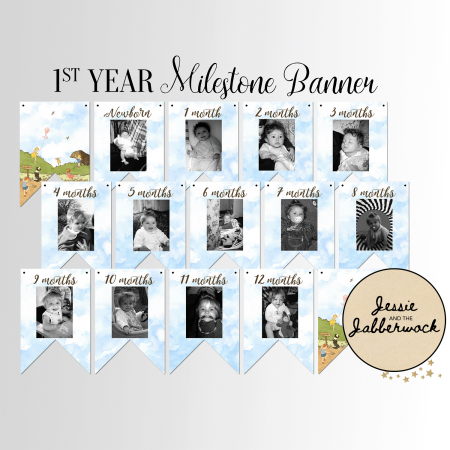 Bear Hunt First Year Photo Banner Printable Bear Hunt First Year Photo Banner Printable