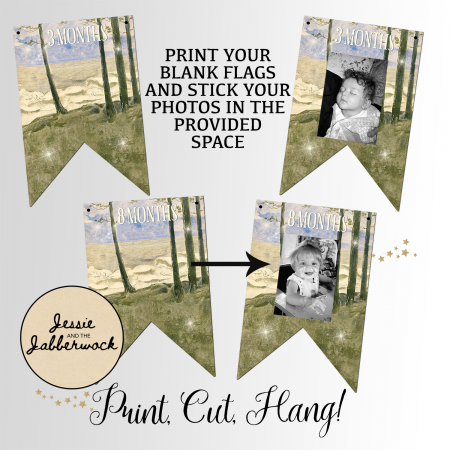 First Year Peter Pan Photo Banner Printable First Year Peter Pan Photo Banner Printable