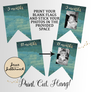 First Year Neverland Photo Banner Printable
