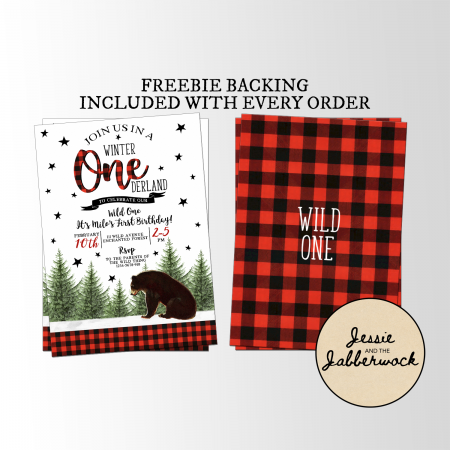 Winter ONEderland Brown Bear Invite Winter ONEderland Brown Bear Invite