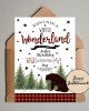 Winter Wonderland Brown Bear Invite Winter Wonderland Brown Bear Invite