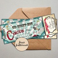Gr-EIGHT-est Show Circus Ticket Invite