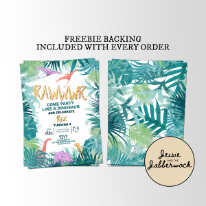 Dinosaur Invite