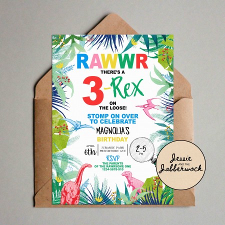 Rainbow 3-Rex Invite Rainbow 3-Rex Invite