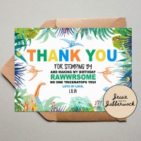 Dinosaur Thank you Note