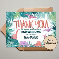 Dinosaur Thank you Note
