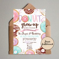 Donut Grow Up Invite