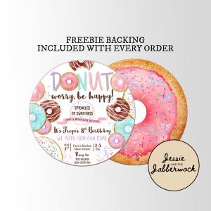 Donut Worry, Be Happy Invite