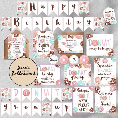 Donut worry, Be Happy Invite Donut worry, Be Happy Invite