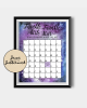 Purple Little Star Due Date Calendar Purple Little Star Due Date Calendar