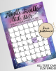 Pink and Blue Due Date Calendar Pink and Blue Due Date Calendar