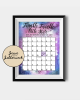 Pink and Blue Due Date Calendar Pink and Blue Due Date Calendar