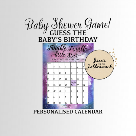 Pink and Blue Due Date Calendar Pink and Blue Due Date Calendar