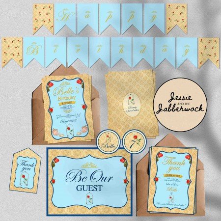 Beauty and the Beast Invite Beauty and the Beast Invite