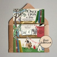  Fairy Tale Book Shelf Invite
