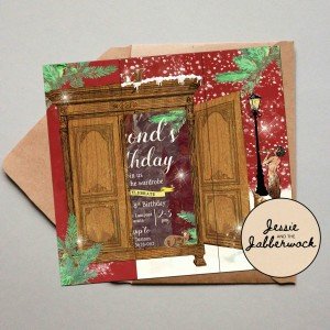 Opening Wardrobe Narnia Party Invite 