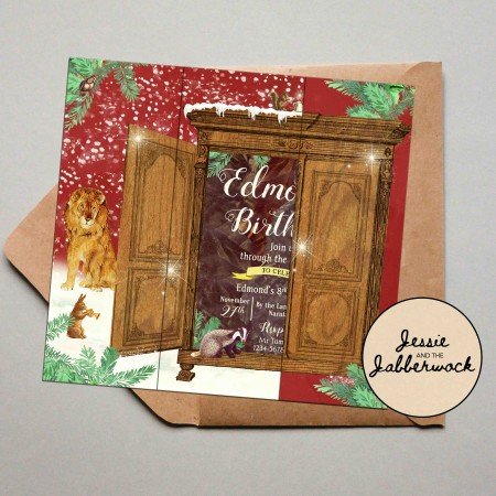 Opening Wardrobe Narnia Party Invite Opening Wardrobe Narnia Party Invite