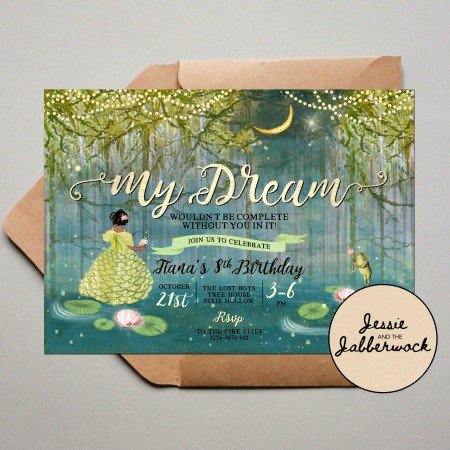 Princess & the Frog Invite Princess & the Frog Invite