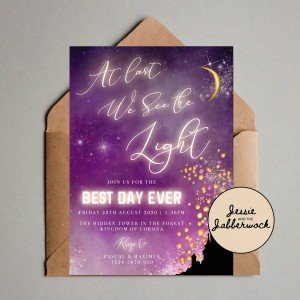Rapunzel Invite