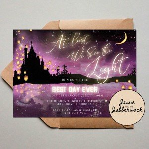 Rapunzel Invite