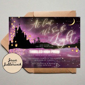 Rapunzel Invite