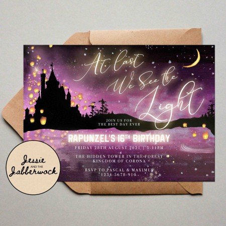 Rapunzel Invite Rapunzel Invite