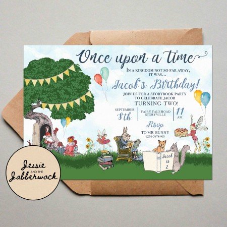 Story Book Fairy Tale Invite Story Book Fairy Tale Invite