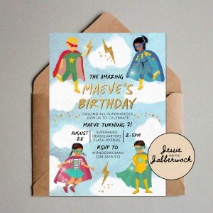 Superhero Invite