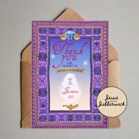 Magic Carpet Birthday Thank you Note