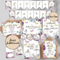 Floral Fairy Baby Shower Set