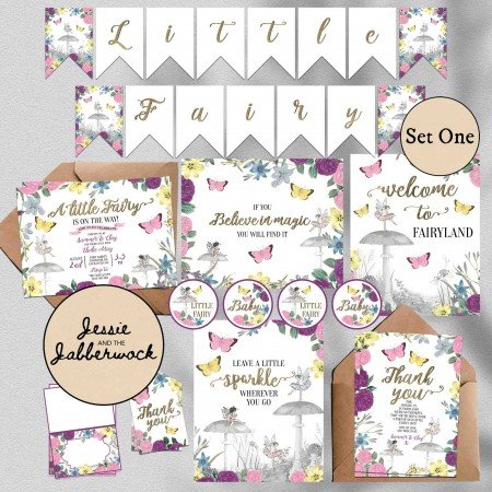 Floral Fairy Baby Shower Invite Floral Fairy Baby Shower Invite